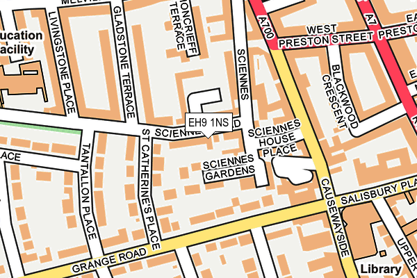 EH9 1NS map - OS OpenMap – Local (Ordnance Survey)