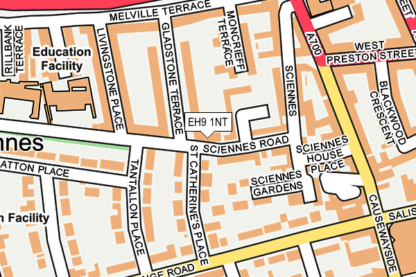 EH9 1NT map - OS OpenMap – Local (Ordnance Survey)
