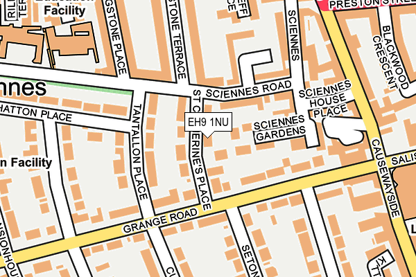 EH9 1NU map - OS OpenMap – Local (Ordnance Survey)