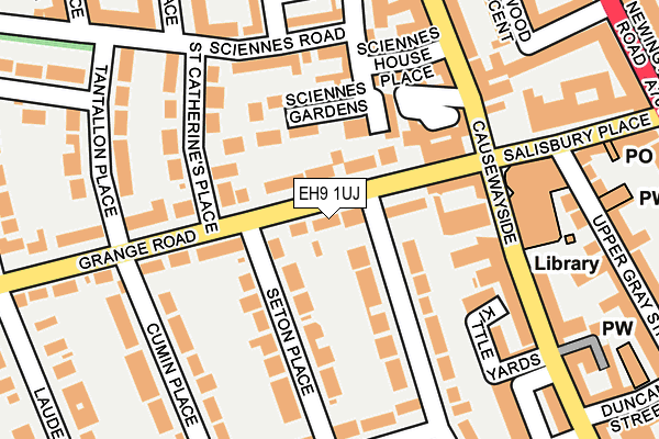 EH9 1UJ map - OS OpenMap – Local (Ordnance Survey)