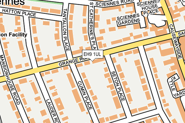 EH9 1UL map - OS OpenMap – Local (Ordnance Survey)