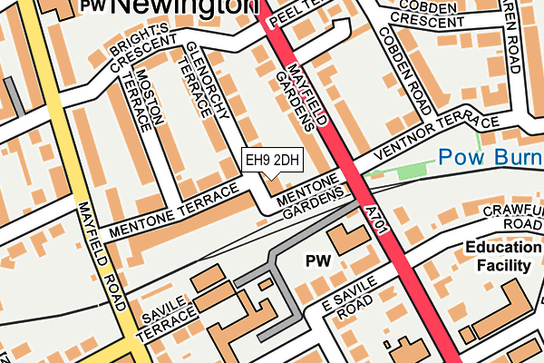 EH9 2DH map - OS OpenMap – Local (Ordnance Survey)