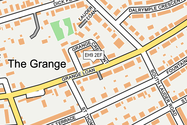 EH9 2EF map - OS OpenMap – Local (Ordnance Survey)