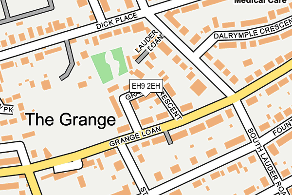 EH9 2EH map - OS OpenMap – Local (Ordnance Survey)