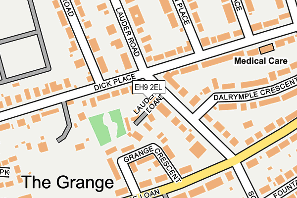 EH9 2EL map - OS OpenMap – Local (Ordnance Survey)