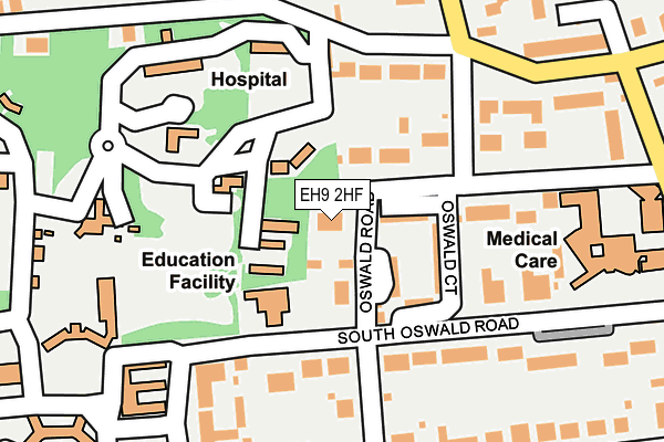 EH9 2HF map - OS OpenMap – Local (Ordnance Survey)