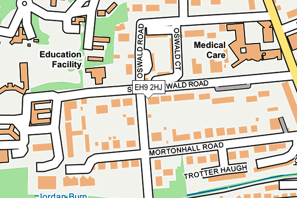 EH9 2HJ map - OS OpenMap – Local (Ordnance Survey)