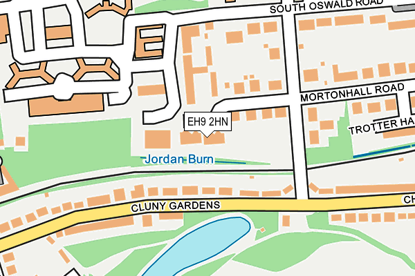 EH9 2HN map - OS OpenMap – Local (Ordnance Survey)