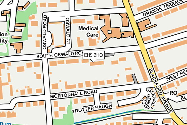 EH9 2HQ map - OS OpenMap – Local (Ordnance Survey)