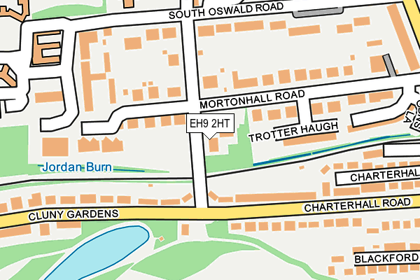 EH9 2HT map - OS OpenMap – Local (Ordnance Survey)