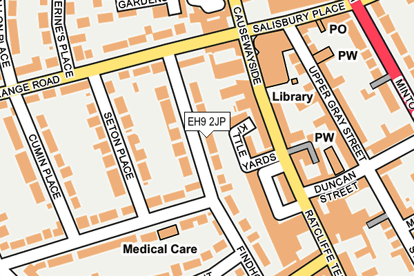 EH9 2JP map - OS OpenMap – Local (Ordnance Survey)