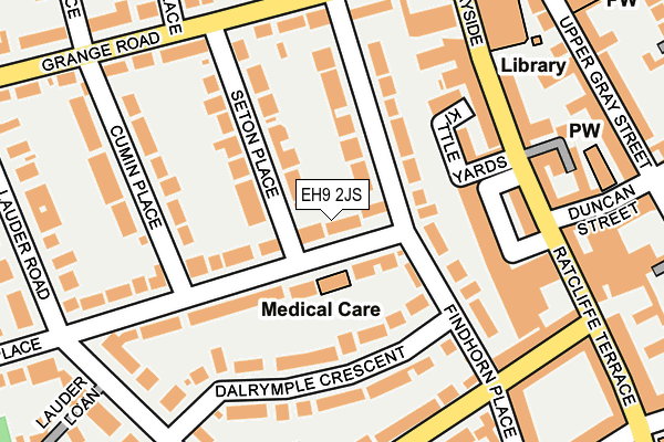 EH9 2JS map - OS OpenMap – Local (Ordnance Survey)