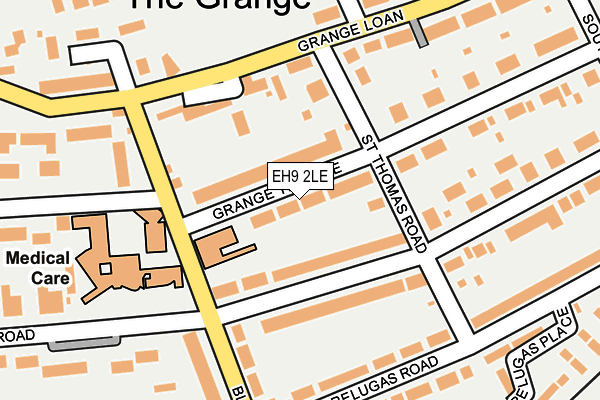 EH9 2LE map - OS OpenMap – Local (Ordnance Survey)