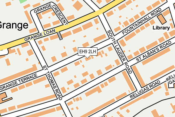 EH9 2LH map - OS OpenMap – Local (Ordnance Survey)