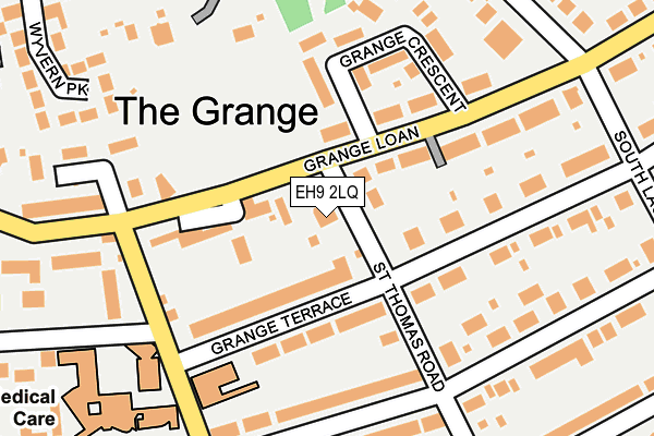 EH9 2LQ map - OS OpenMap – Local (Ordnance Survey)