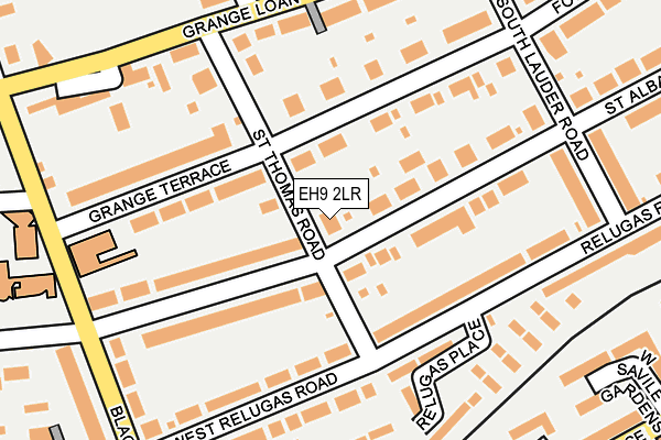 EH9 2LR map - OS OpenMap – Local (Ordnance Survey)