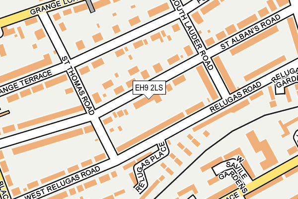 EH9 2LS map - OS OpenMap – Local (Ordnance Survey)
