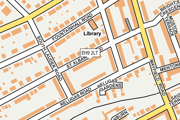 EH9 2LT map - OS OpenMap – Local (Ordnance Survey)