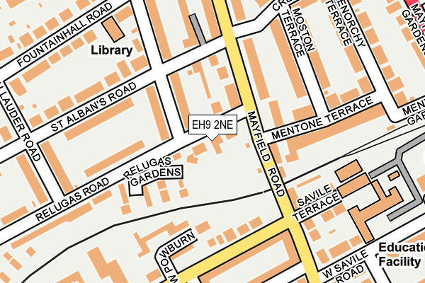 EH9 2NE map - OS OpenMap – Local (Ordnance Survey)