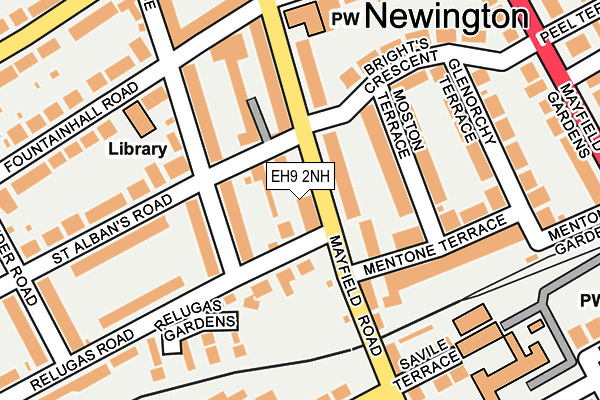 EH9 2NH map - OS OpenMap – Local (Ordnance Survey)