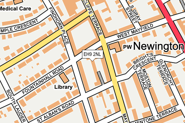 EH9 2NL map - OS OpenMap – Local (Ordnance Survey)