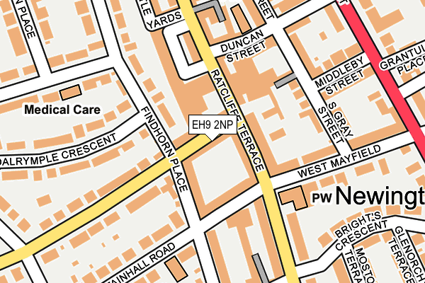 EH9 2NP map - OS OpenMap – Local (Ordnance Survey)