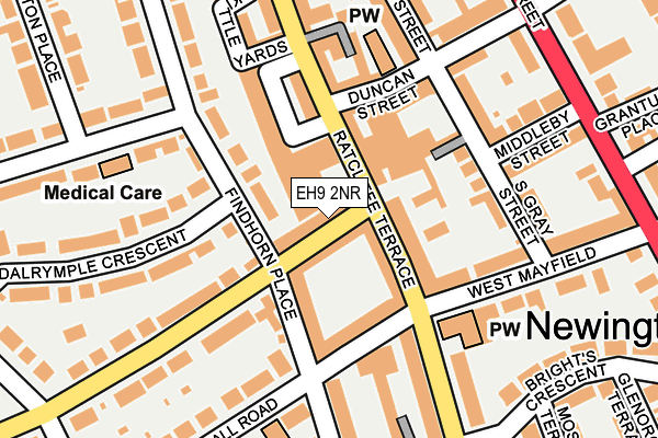 EH9 2NR map - OS OpenMap – Local (Ordnance Survey)