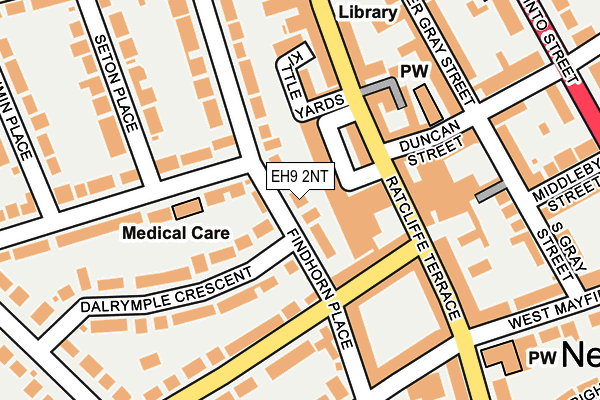 EH9 2NT map - OS OpenMap – Local (Ordnance Survey)