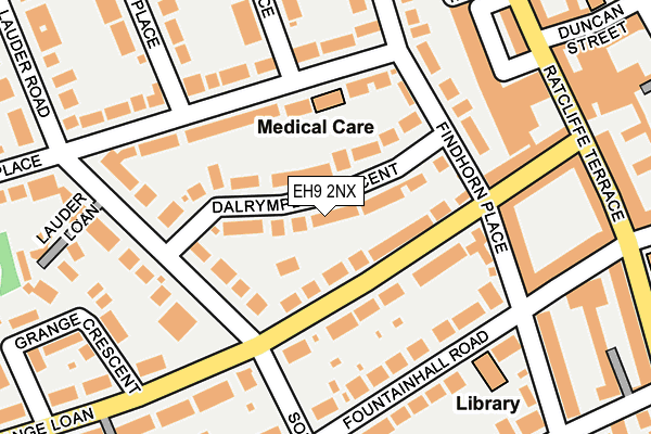 EH9 2NX map - OS OpenMap – Local (Ordnance Survey)