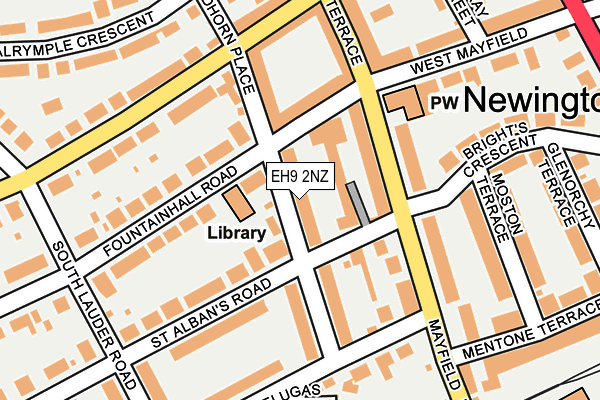 EH9 2NZ map - OS OpenMap – Local (Ordnance Survey)