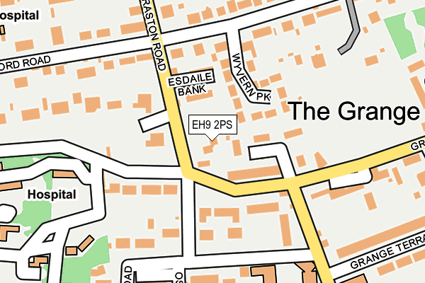 EH9 2PS map - OS OpenMap – Local (Ordnance Survey)