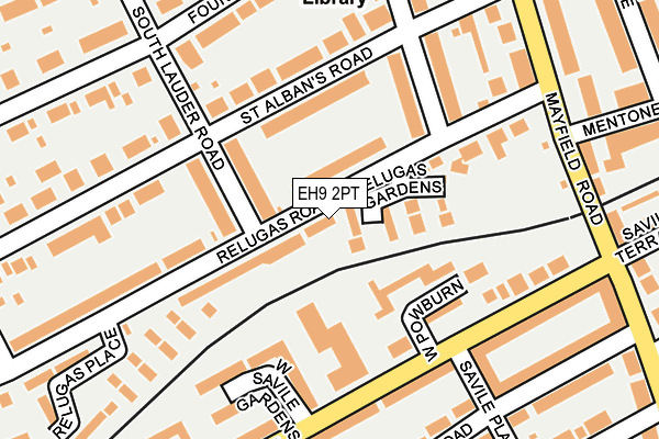 EH9 2PT map - OS OpenMap – Local (Ordnance Survey)