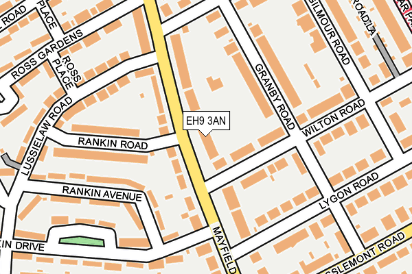 EH9 3AN map - OS OpenMap – Local (Ordnance Survey)