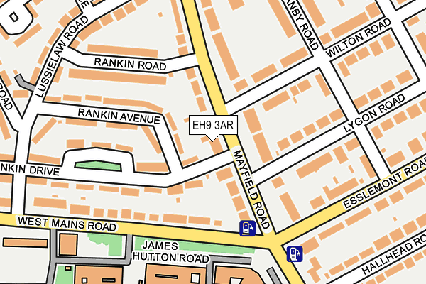 EH9 3AR map - OS OpenMap – Local (Ordnance Survey)