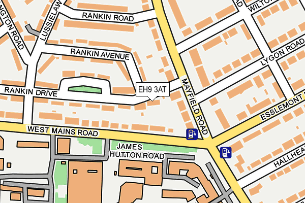 EH9 3AT map - OS OpenMap – Local (Ordnance Survey)