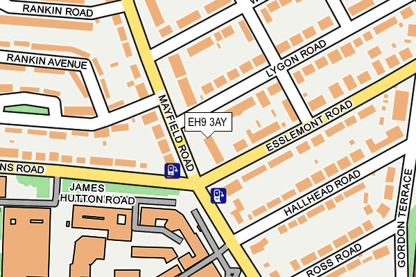 EH9 3AY map - OS OpenMap – Local (Ordnance Survey)