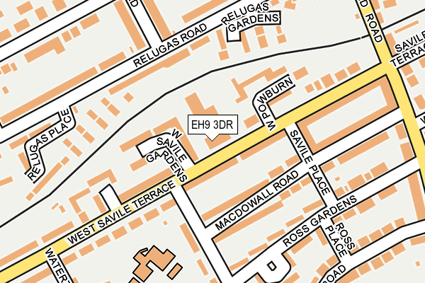 EH9 3DR map - OS OpenMap – Local (Ordnance Survey)