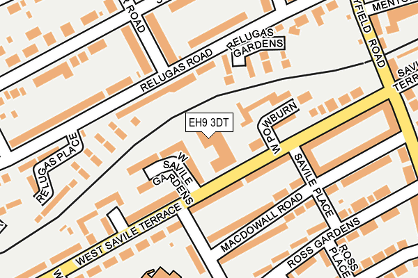EH9 3DT map - OS OpenMap – Local (Ordnance Survey)
