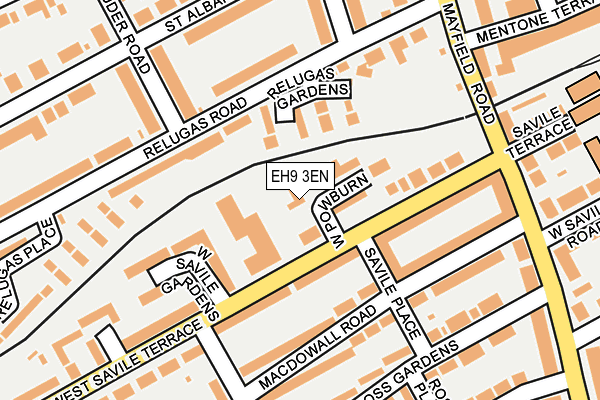 EH9 3EN map - OS OpenMap – Local (Ordnance Survey)
