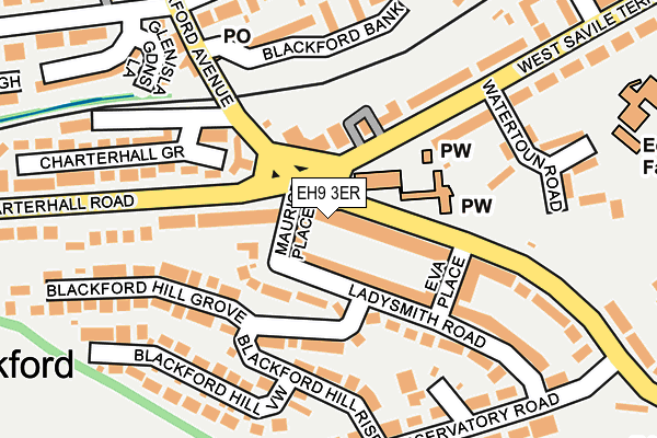EH9 3ER map - OS OpenMap – Local (Ordnance Survey)