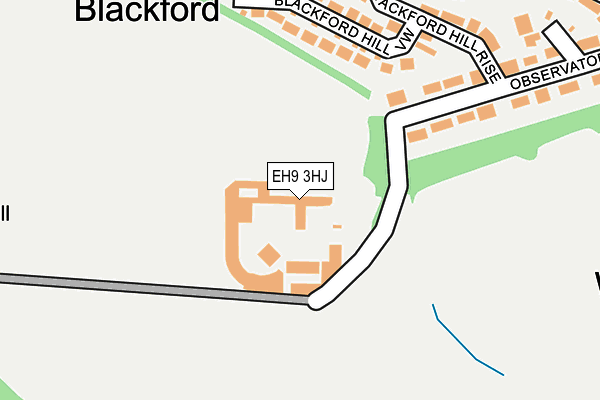 EH9 3HJ map - OS OpenMap – Local (Ordnance Survey)