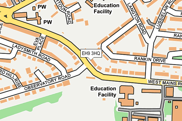 EH9 3HQ map - OS OpenMap – Local (Ordnance Survey)