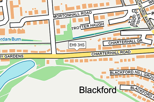 EH9 3HS map - OS OpenMap – Local (Ordnance Survey)