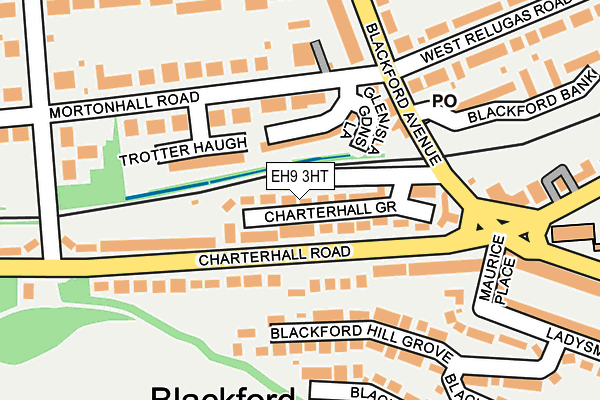 EH9 3HT map - OS OpenMap – Local (Ordnance Survey)