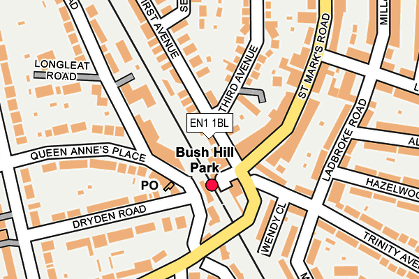 EN1 1BL map - OS OpenMap – Local (Ordnance Survey)