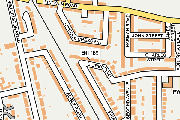 EN1 1BS map - OS OpenMap – Local (Ordnance Survey)