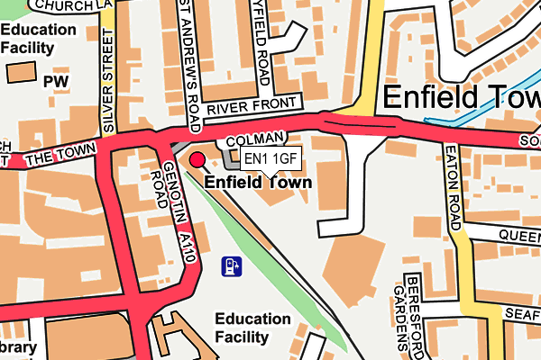 EN1 1GF map - OS OpenMap – Local (Ordnance Survey)