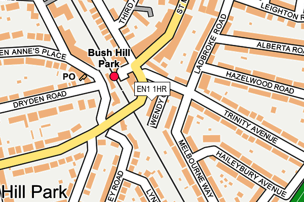 EN1 1HR map - OS OpenMap – Local (Ordnance Survey)