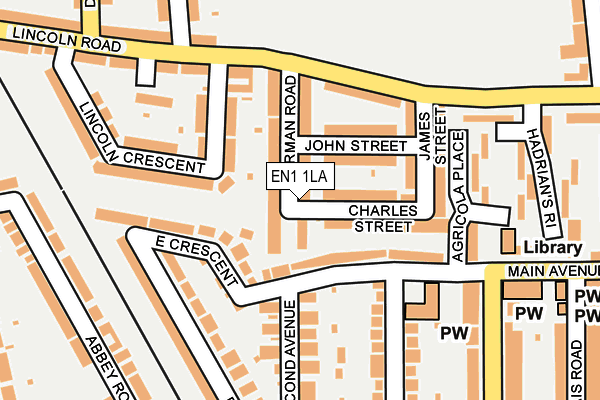 EN1 1LA map - OS OpenMap – Local (Ordnance Survey)