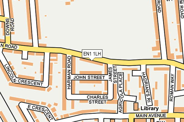 EN1 1LH map - OS OpenMap – Local (Ordnance Survey)